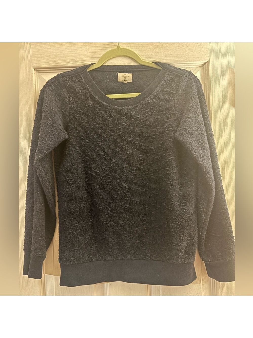 Alternative Black Textured Knit Top